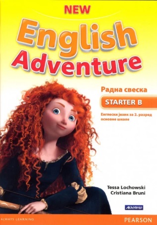 Nov udžbenik Engleski jezik 2 - Radna sveska - New English Adventure Starter B Akronolo autor Cristiana Bruni, Tessa Lochowski