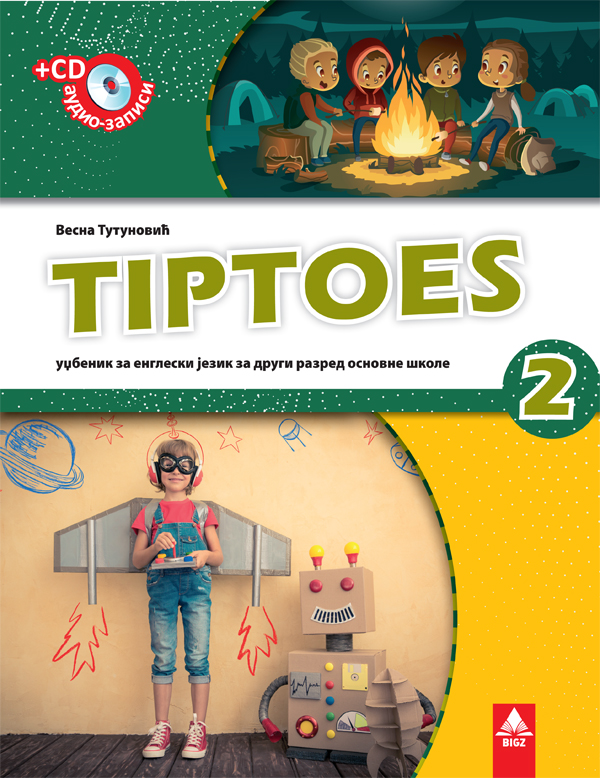 Nov udžbenik Engleski jezik 2 - Udžbenik - Tiptoes 2 Bigz autor Vesna Tutunović