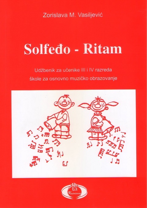 Polovni udžbenik Solfeđo ritam - 3 i 4 razred osnovne muzičke škole Nota Knjaževac autor Zorislava Vasiljević
