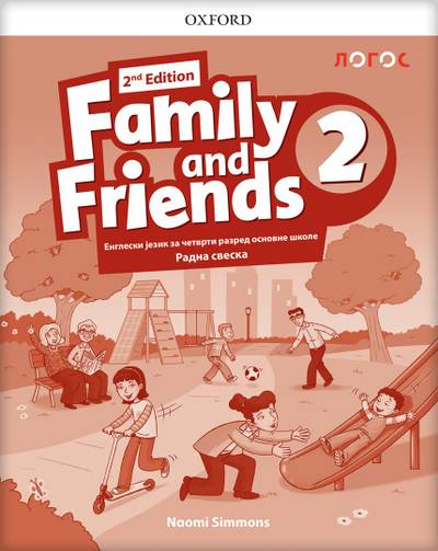 Nov udžbenik Engleski jezik 4 - Radna sveska - Family and friends 2 Logos autor Naomi Simons