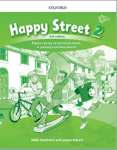 Nov udžbenik Engleski jezik 4 - Radna sveska - Happy street 2 Oxford autor Lorena Roberts, Stella Maidment