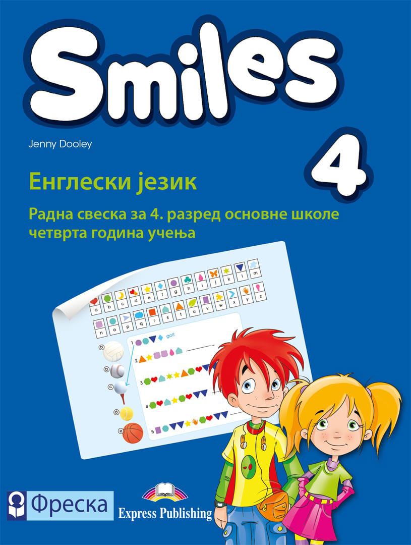 Nov udžbenik Engleski jezik 4 - Radna sveska - Smiles 4 Freska autor Dženi Duli