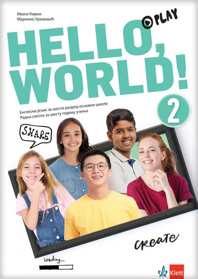 Polovni udžbenik Engleski jezik 6 - Radna sveska - Hello World 2 Klett autor Ivana Kirin, Marinko Uremović