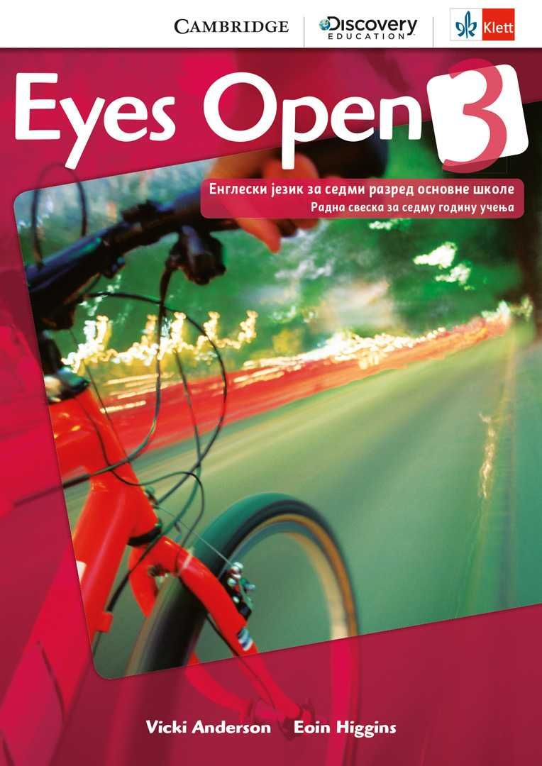 Polovni udžbenik Engleski jezik 7 - Radna sveska - Eyes open 3 Klett autor Eion Higgins, Vicki Anderson