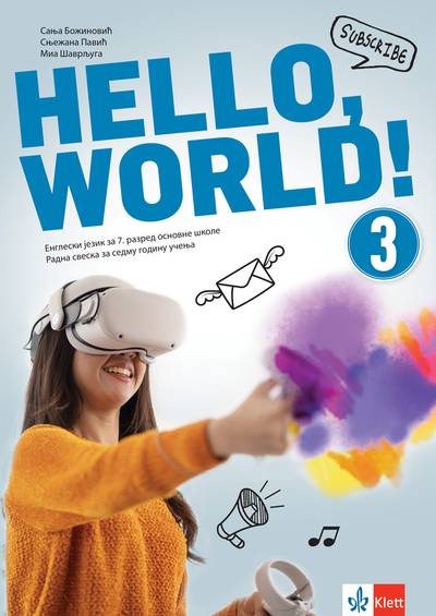 Polovni udžbenik Engleski jezik 7 - Radna sveska - Hello World 3 Klett autor Mia Šavrljuga, Sanja Božinović, Snježana Pavić