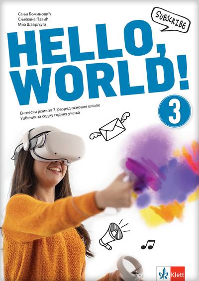 Polovni udžbenik Engleski jezik 7 - Udžbenik - Hello World 3 Klett autor Mia Šavrljuga, Sanja Božinović, Snježana Pavić