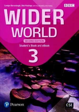 Polovni udžbenik Engleski jezik 7 - Udžbenik - Wider world 3 second edition Akronolo autor Bob Hastings, Carolyn Barraclough
