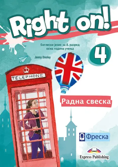 Polovni udžbenik Engleski jezik 8 - Radna sveska - Right on 4 Freska autor Dženi Duli