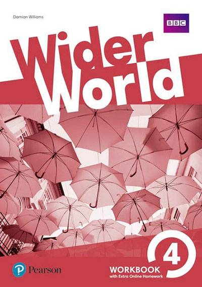 Polovni udžbenik Engleski jezik 8 - Radna sveska - Wider world 4 Akronolo autor Damian Williams