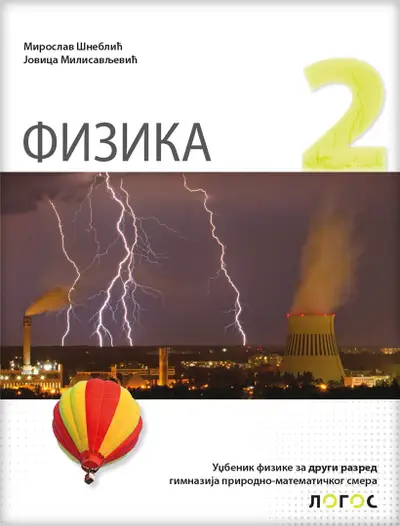 Nov udžbenik Fizika 2, Udžbenik za 2. razred gimnazije prirodno-matematičkog smera Logos autor Miroslav Šneblić
