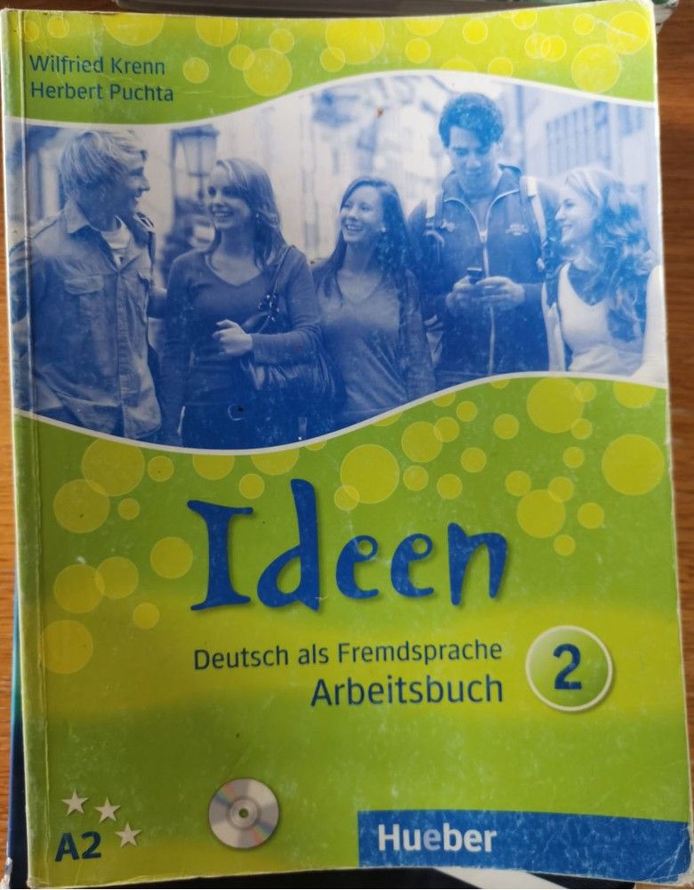 Nov udžbenik Ideen 2, radna sveska iz nemačkog jezika za 2. godinu srednje škole Heuber autor Herbert Puchta, Wilfried Krenn
