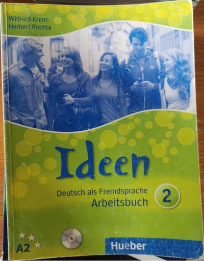 Nov udžbenik Ideen 2, radna sveska iz nemačkog jezika za 2. godinu srednje škole Heuber autor Herbert Puchta, Wilfried Krenn