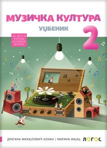 Nov udžbenik Muzička kultura 2 - Udžbenik (izdanje 2019) Logos autor Dragana Mihajlović Bokan, Marina Injac