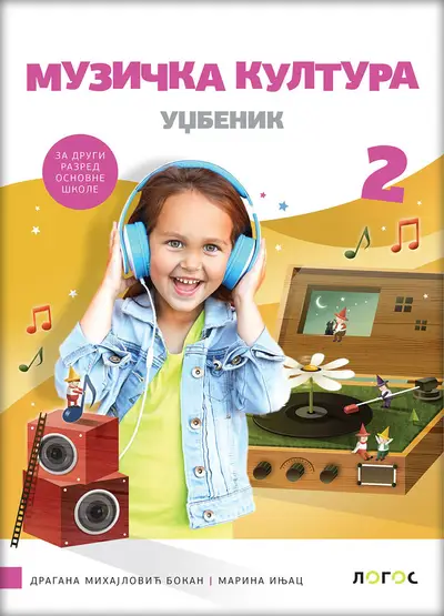 Nov udžbenik Muzička kultura 2 - Udžbenik Logos autor Dragana Mihajlović Bokan, Marina Injac