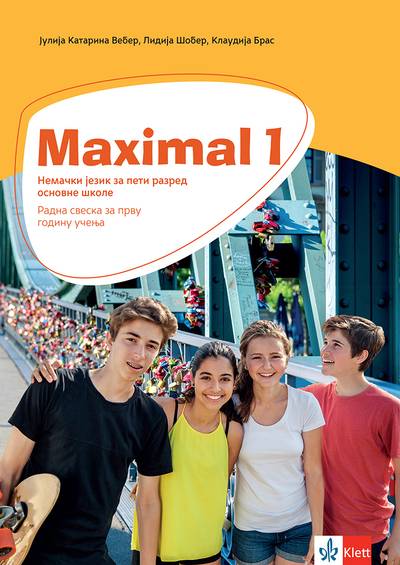 Polovni udžbenik Nemački jezik 5 - Radna sveska - Maximal 1 Klett autor Julija Katarina Veber, Klaudija Bras, Lidija Šober