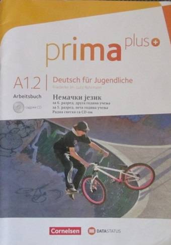Polovni udžbenik Nemački jezik 6 - Prima plus A1.2 - Radna sveska Data Status autor Frederike Jin, Lutz Rohrmann