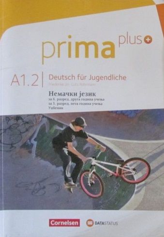 Polovni udžbenik Nemački jezik 6 - Prima plus A1.2 - Udžbenik za 6. razred Data Status autor Frederike Jin, Lutz Rohrmann