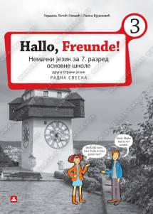 Polovni udžbenik Nemački jezik 7 - Radna sveska - Hallo freunde 3 Zavod za udžbenike autor Gordana Letić-Glišić, Ranka Vujanović