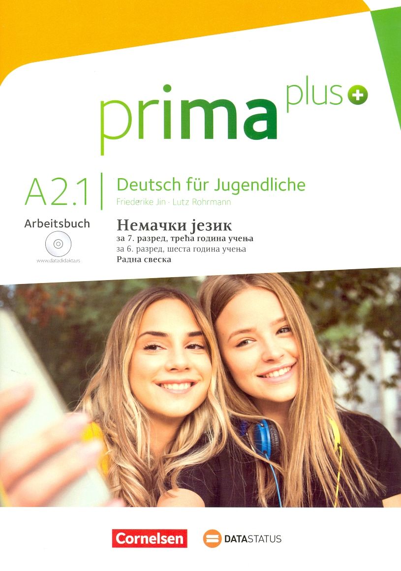 Polovni udžbenik Nemački jezik 7 - Radna sveska - Prima plus A2.1 Data Status autor Frederike Jin, Lutz Rohrmann