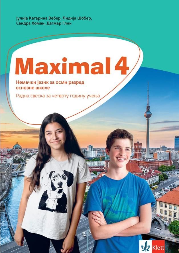 Polovni udžbenik Nemački jezik 8 - Radna sveska - Maximall 4 Klett autor Dagmar Glik, Đorđo Mota, Elžbijeta Krulak-Kempisti, Kerstin Rajnke