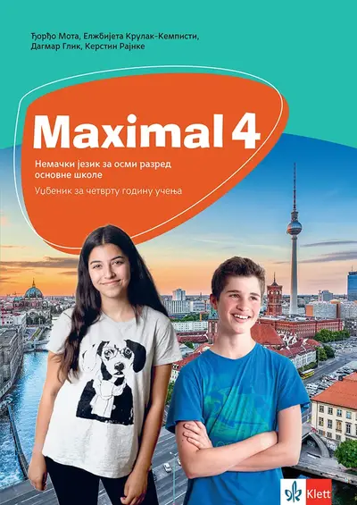Polovni udžbenik Nemački jezik 8 - Udžbenik - Maximall 4 Klett autor Dagmar Glik, Đorđo Mota, Elžbijeta Krulak-Kempisti, Kerstin Rajnke