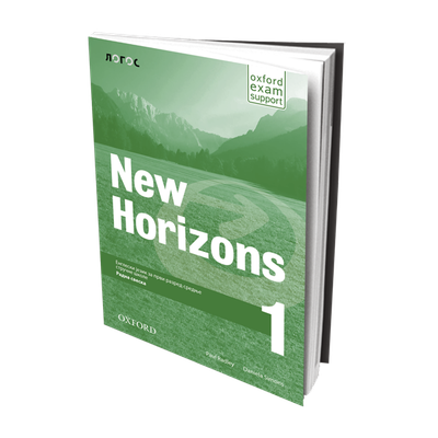 Nov udžbenik New Horizons 1 - radna sveska za 1. razred srednje stručne škole Logos autor Daniela Simons, Paul Radley