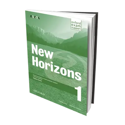Nov udžbenik New Horizons 1 - radna sveska za 1. razred srednje stručne škole Logos autor Daniela Simons, Paul Radley