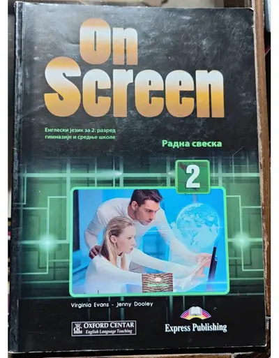 Nov udžbenik On Screen - Engleski za 2 razred gimnazije i srednje škole - radna sveska Oxford autor Jenny Dooley, Virginia Evans