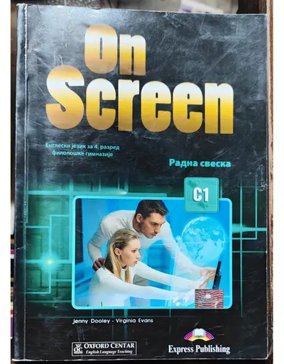 Nov udžbenik On Screen - Engleski za 4 razred filološke gimnazije - radna sveska C1 Oxford autor Virginia Evans