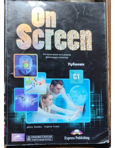 Nov udžbenik On Screen - Engleski za 4 razred filološke gimnazije - udzbenik C1 Oxford autor Virginia Evans