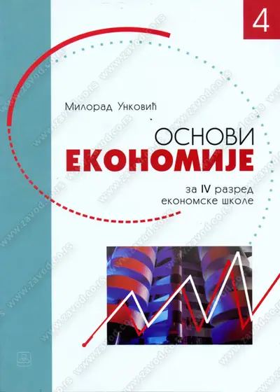 Nov udžbenik Osnovi ekonomije za 4. razred Zavod za udžbenike autor Milorad Unković