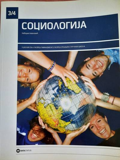 Nov udžbenik Sociologija, udžbenik za 4. razred gimnazije i 3. razred srednjih stručnih škola Logos autor Milena Stanojević