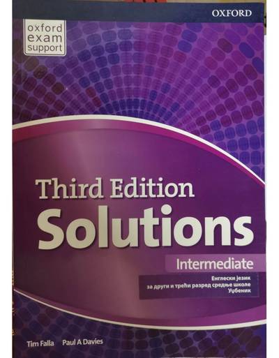 Nov udžbenik Solution third Edition, udžbenik Oxford autor Paul A Davies, Tim Falla