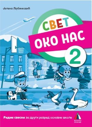 Nov udžbenik Svet oko nas 2 - Radna sveska Vulkan autor Jelena Ljubinković