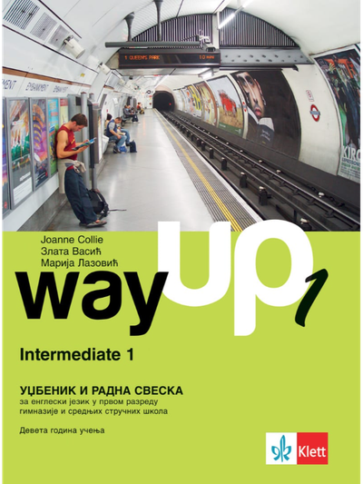 Nov udžbenik Way up 1, udzbenik + radna sveska Klett autor Joanne Collie, Marija Lazović, Zlata Vasić