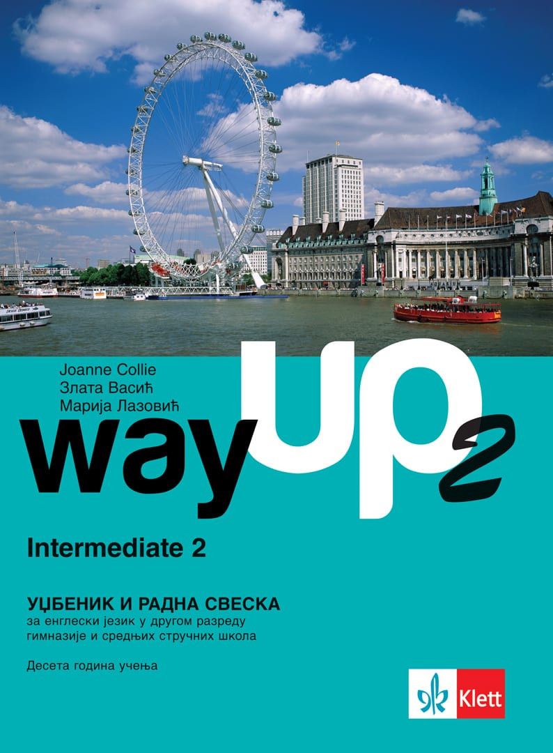 Nov udžbenik Way up 2, udzbenik + radna sveska Klett autor Joanne Collie, Marija Lazović, Zlata Vasić